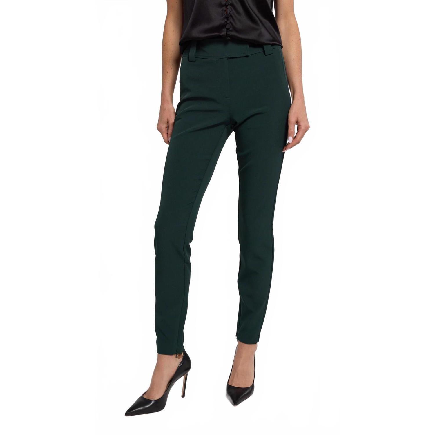 New Generation Love Alexandra Crepe Pant In Green